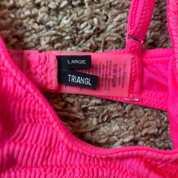 Triangl Bikini Top Pink Large - Picture 2 of 4